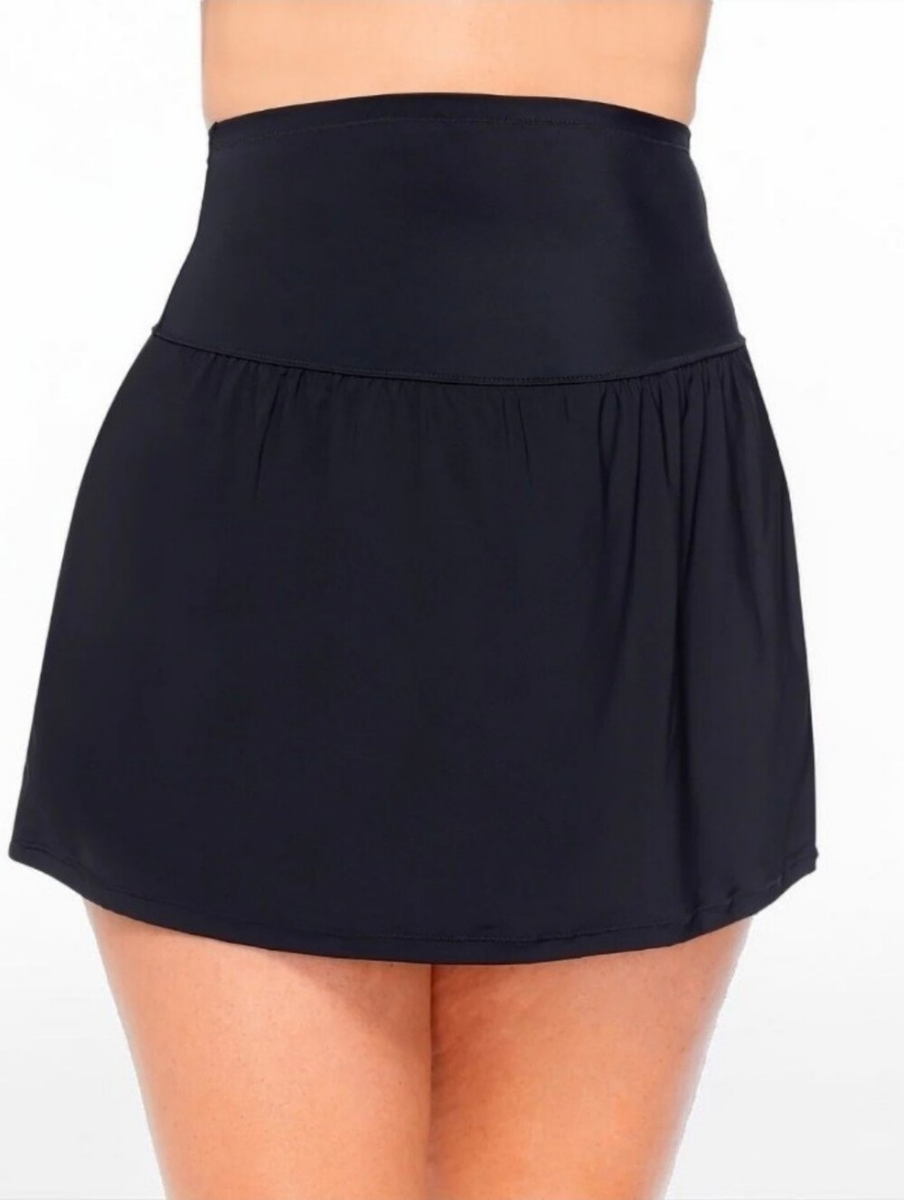 Leilani Plus Tummy Control Skirtini Swim Bottom Womens 20 Black Skort New